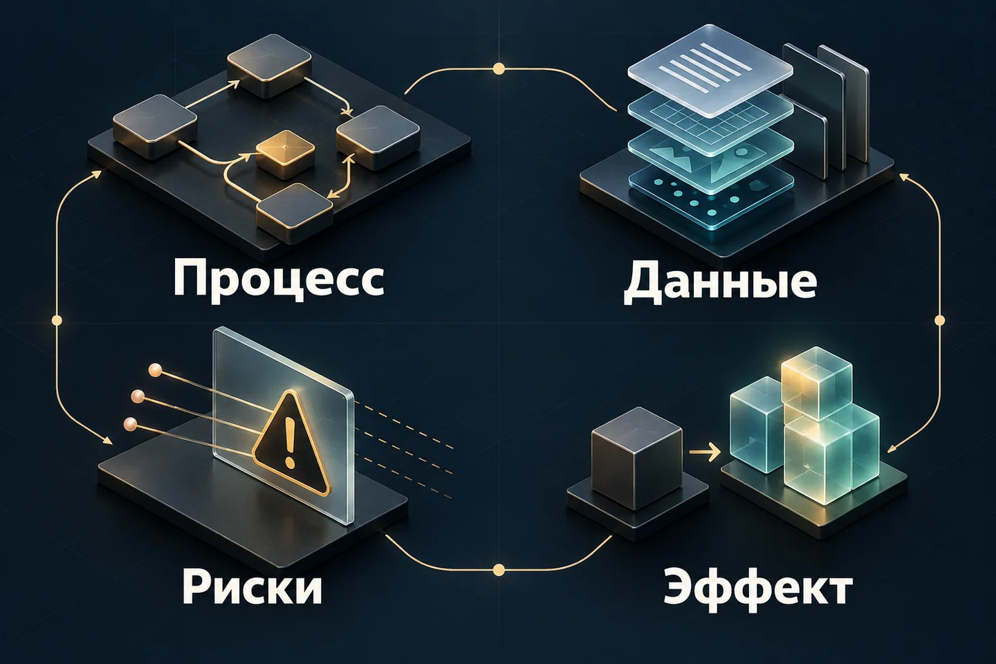 Четыре направления диагностики AI-проекта: процесс, данные, риски и эффект